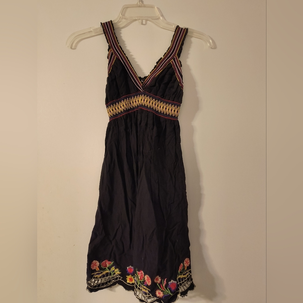 Papaya Black and Red Sleeveless Sundress